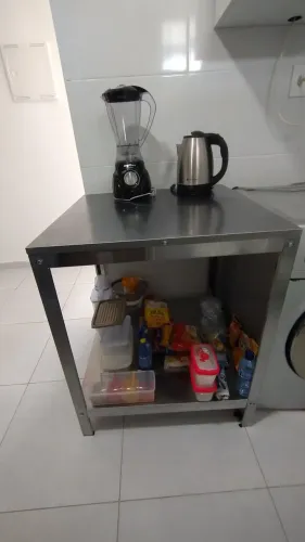Mesa tampo inox - restaurante/padaria