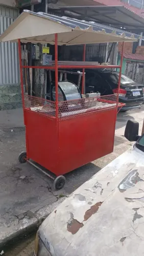 Vendo carrinho de lanche com estufa e fritadeira 