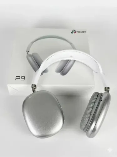 Prata fone de ouvido P9 Bluetooth S/ Fio
