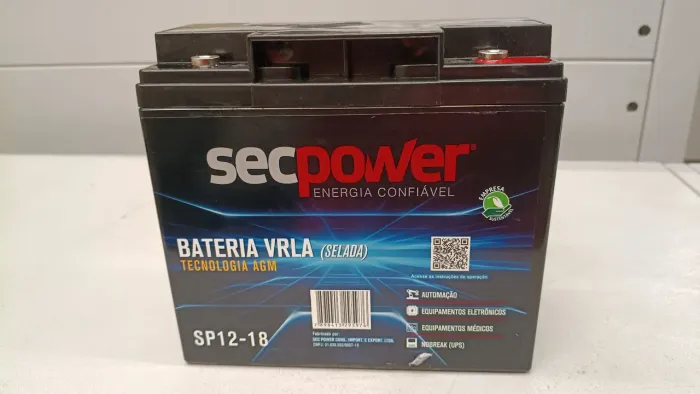 Bateria de Nobreak Selada Vrla 12v 18ah Sp 12-18 Secpower (NOVA)