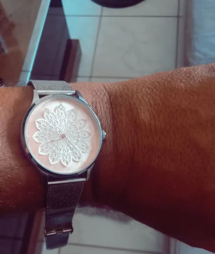 Relógio Chilli Beans Feminino - Mandala Rosê - Pulseira Mesh