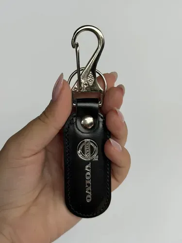 Chaveiro Carro Couro Luxo Com Gancho Automotivo Teste Volvop Volvop