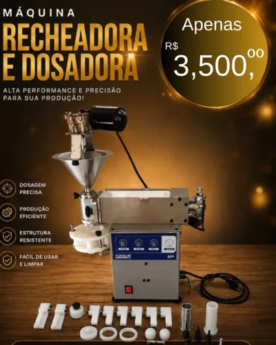 Vende se máquina de salgados recheadora e dosadora em perfeito estado