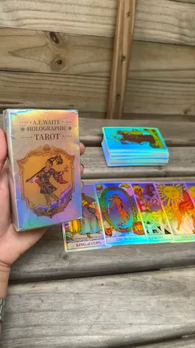 Baralho Tarot holográfico lacrado 78 cards