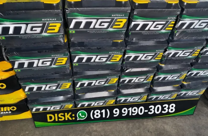Bateria de carro 60Ah 1 ano de garantia