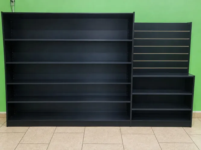 Móvel Comercial Completo para Mercado / Mini Mercado - Preto