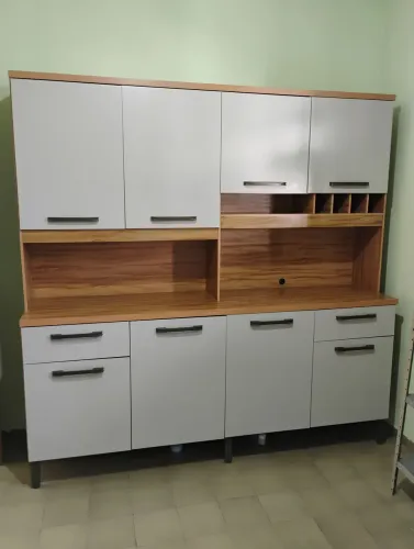 Armário de cozinha 2 metros 8 portas 2 gavetas