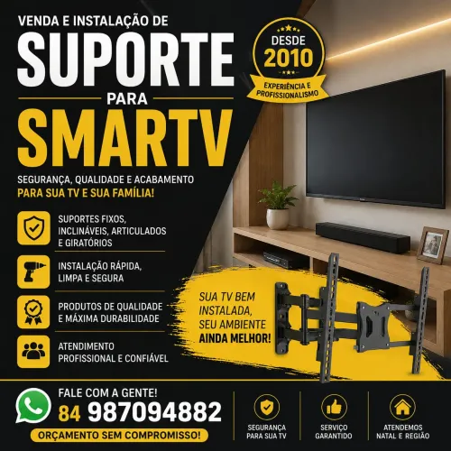 Suporte para TV - venda e instalação.
