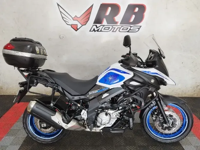 V-Strom 650 Abs Sport Adventure Tourer 2020 Branca 2º Dono ( A mais Top das Galáxias )