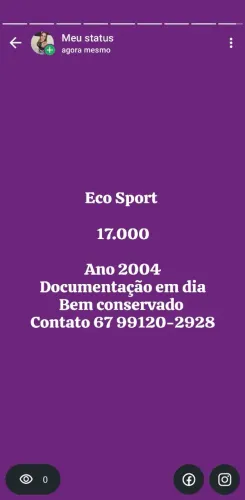 Ford Ecosport XLT 1.6/ 1.6 Flex 8V 5P 2004
