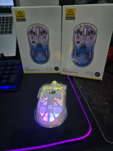 Mouse gamer FreeWolf A2 2,4GHz/BT PAW3212