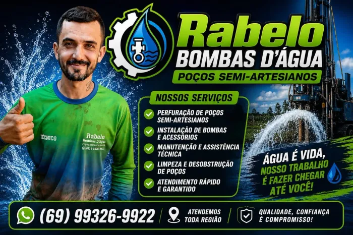 Poço semi artesiano e artesiano