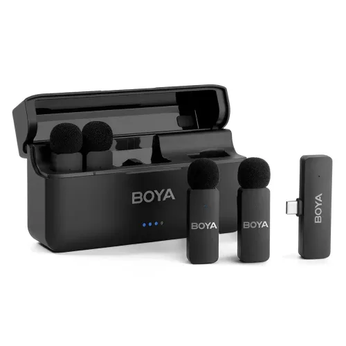BOYA Microfone de lapela sem fio BY-V4U 