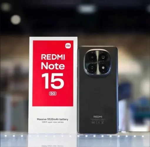 CELULAR REDMI NOTE 15 5G 8RAM 512GB NOVO LACRADO Disponivel.