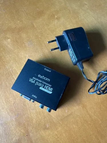 Adaptador Conversor HDMI para VGA com saída de Áudio P2