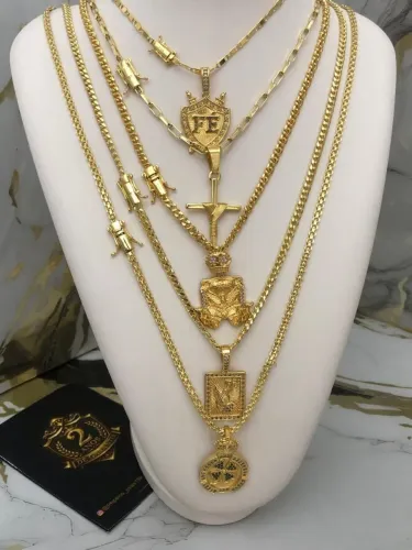 Joias de alto padrão banhadas a ouro 18k 750 com acabamento premium e 2 anos de garantia 