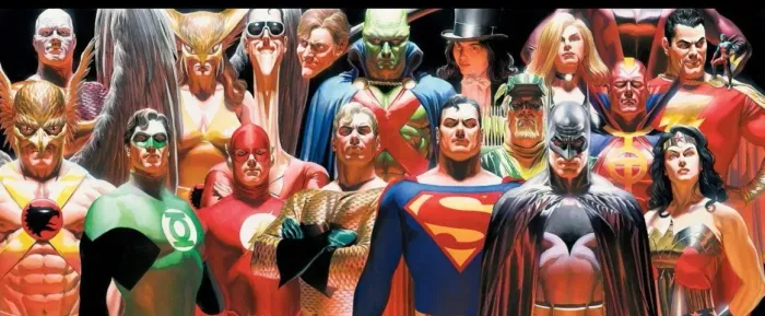 Poster Omelete Box Alex Ross - Liga da Justiça