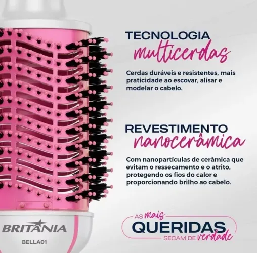 Escova secadora nova na caixa