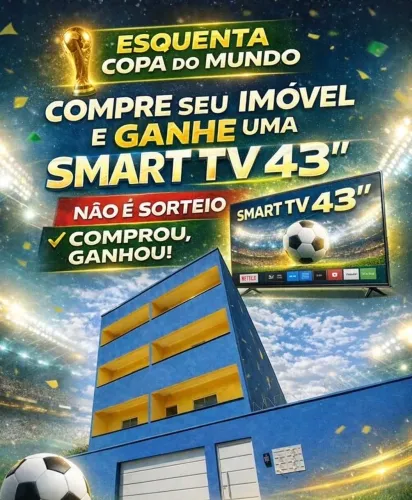 COMPRE SEU APARTAMENTO E GANHE UMA TV DE 43 POLEGADAS DE BRINDE