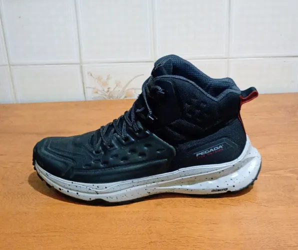 Bota Masculina Trekking Couro Preto Pegada tamanho 41