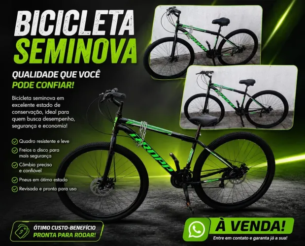 Vendo bicicleta seminova.