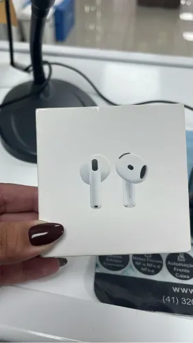 AirPod 4 branco com estojo(sem cancelamento de ruído)