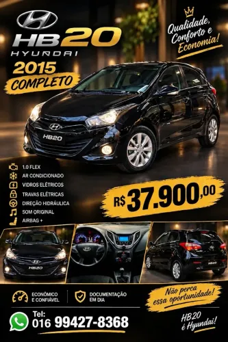 Hyundai HB20 Comf./c.plus/c.style 1.0 Flex 12V 2015