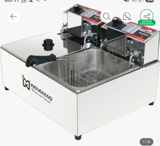 Fritadeira Profissional para Hamburgueria ou Lanchonete