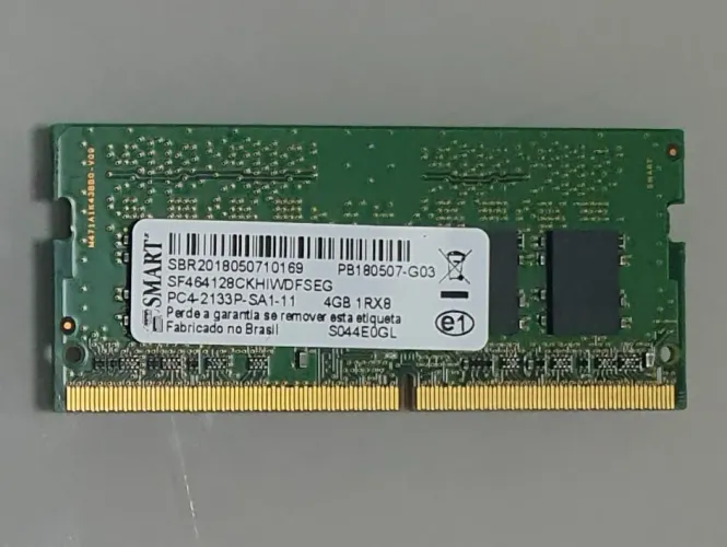 Memória Notebook 2GB DDR3 1333MHz PC3-10600S SO-DIMM Smart 1Rx8