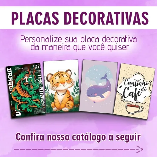 PLACAS DECORATIVAS PERSONALIZADAS EM MDF