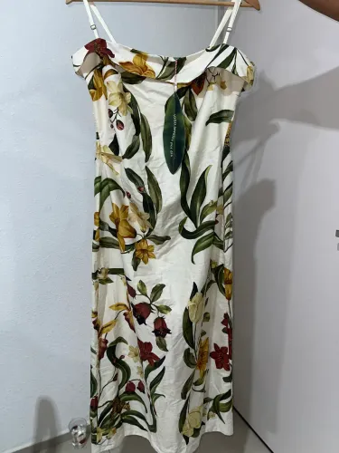 Vestido Farm Longo Estampado Mata Atlântica