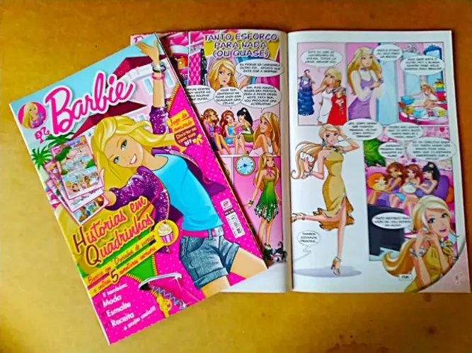 BARBIE HISTÓRIAS EM QUADRINHOS MODA ESMALTE RECEITA ALTO ASTRAL N.5 PARTICULAR EXC PRESENT