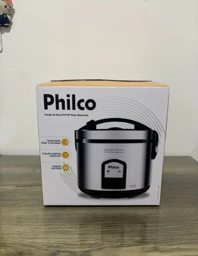 Panela de Arroz Elétrica Philco 5 Xícaras 1,6L