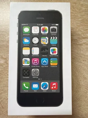Caixa vazia original iPhone 5s Space Gray - relíquia