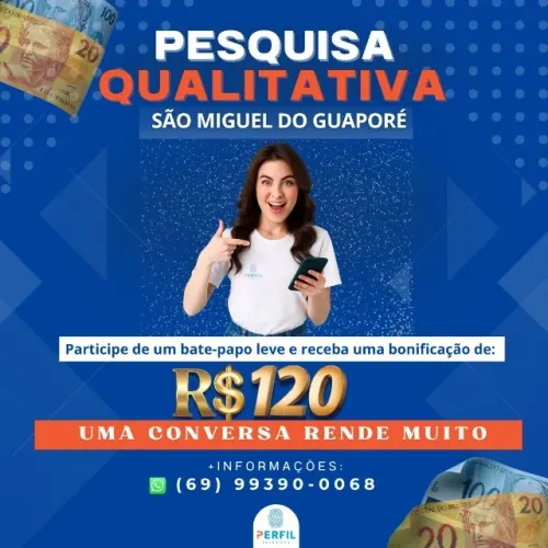 ? VAGAS PARA AMANHÃ EM SÃO MIGUEL DO GUAPORÉ! ?  ?Quer participar de um bate-papo leve 