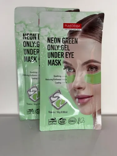 Máscara para Área dos Olhos Purederm Neon Green Only:Gel Under Eye Mask 