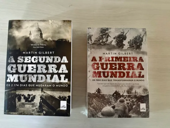 Livros: A primeira e a Segunda guerra mundial por Martin Gilbert