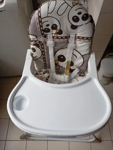Cadeirinha de alimentação modelo Alta Nick (Referência 5025PA - Estampa Panda), Galzerano