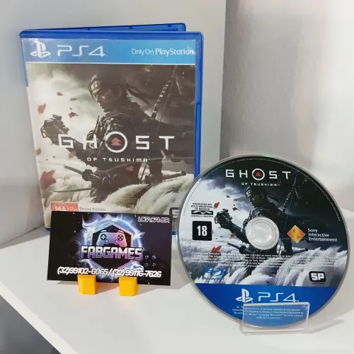 Jogo PS4 Ghost of Tsushima. Aqui na LOJA FABGAMES