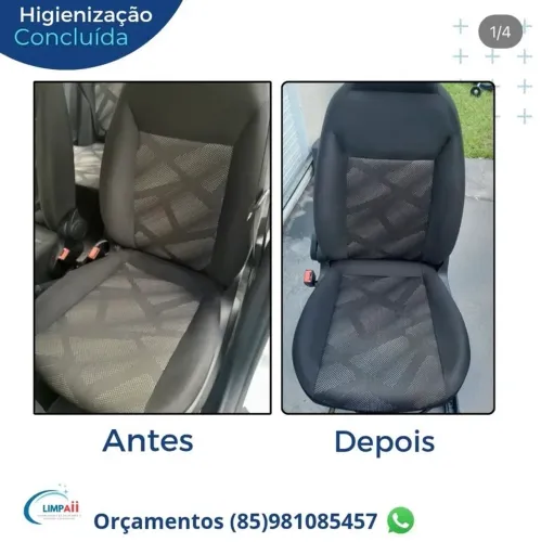 Bancos automotivo limpeza 