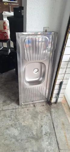 Pia de inox 1,20mts