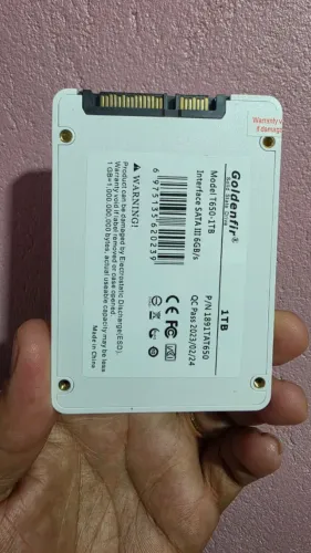 SSD Goldenfir 1TB 2.5mm Sata 3 Leitura 580mb Gravação 400mb