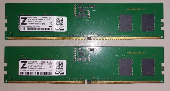 Memória Ram Ddr5 16gb (2x8) 5600mhz