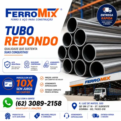 Tudo em Ferro e Aço para Construção e Serralheria - Entrega rápida e Parcelamento em 10x