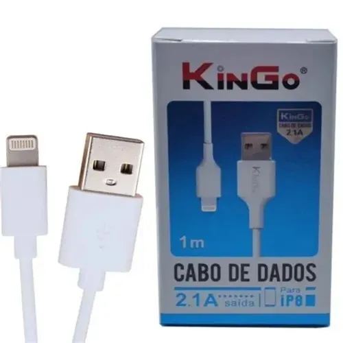 Cabo Kingo Iphone 1m (atacado R$ 9,50) varejo jk eletrônicos