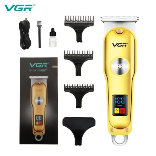 Maquina De Cortar Cabelo Profissional Vgr Acabamento Barbearia