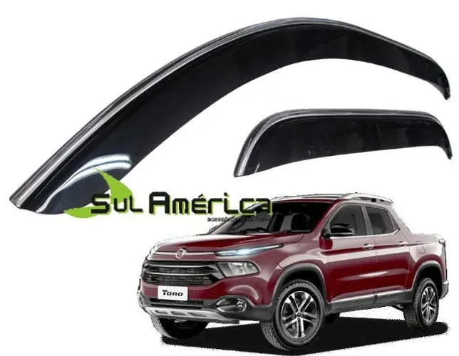 Calha De Chuva Fiat Toro 2016 2017 2018 2019 2020 4 Portas - Aplicada