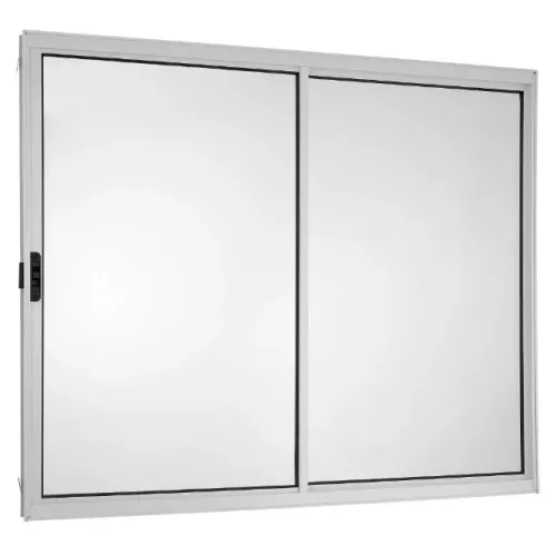Vitro Janela Para Cozinha 2 Folhas Alumínio Branco 100x0,80 - frete a/c