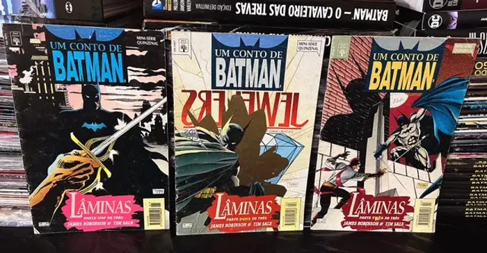 Um conto de Batman lâminas, minissérie em perfeito estado, editora abril 1994.