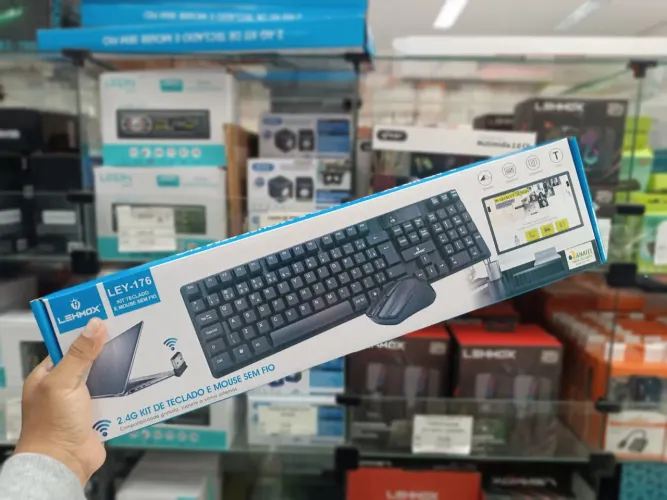 Teclado e Mouse Sem Fio 2.4G - entrega grátis em São Luís 